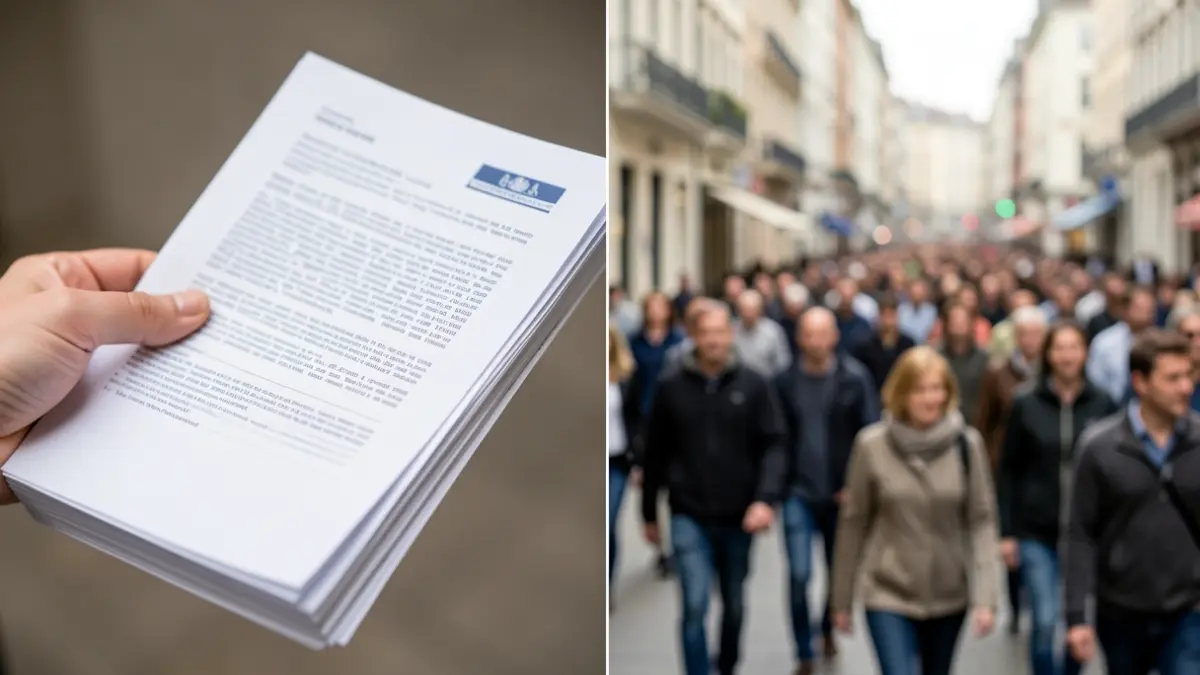 Image générique montrant des documents officiels et une foule de personnes, symbolisant l'impact des réformes sur les citoyens.