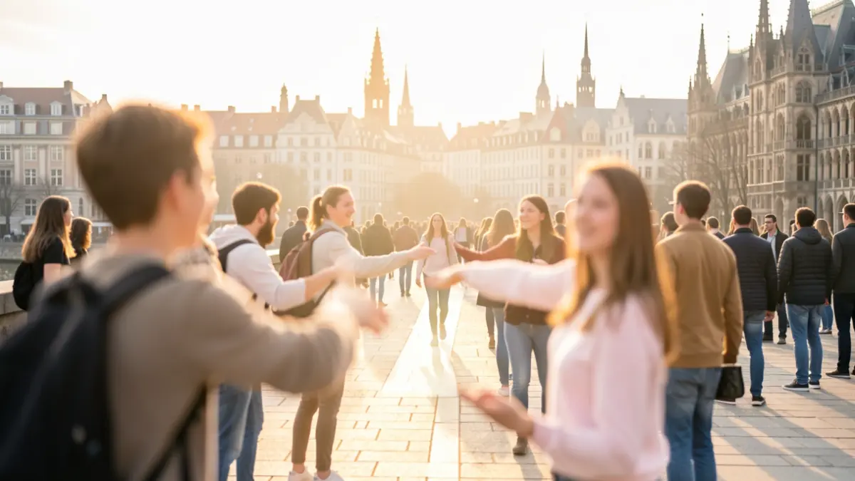 Generic image of young people being guided towards a better future, symbolizing school support and training. Soft, optimistic lighting.