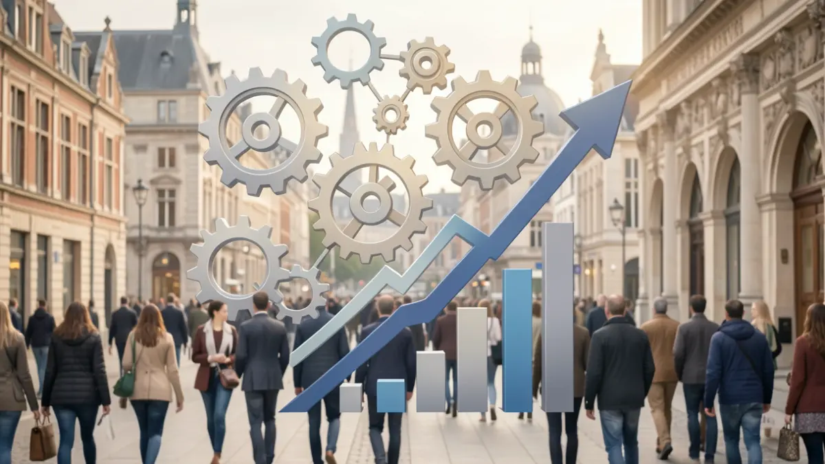 Generic image: featuring symbolic elements like gears and graphs.