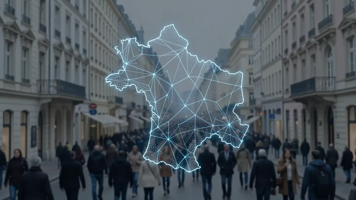 Image générique de visualisation de données abstraites représentant la population de la Région de Bruxelles-Capitale.